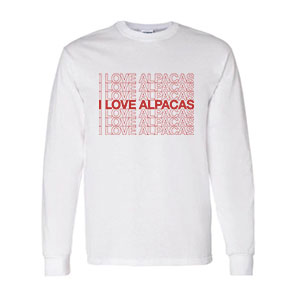 I Love Alpacas Long Sleeve T-shirt
